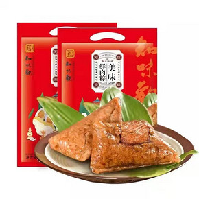 10w库存【知味观】鲜肉粽4只*100g