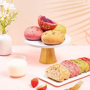 【七年五季】无蔗糖杂粮代餐欧包6只