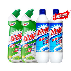 【超威】除垢亮滑洁厕净500g*4瓶