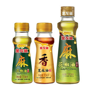 【签到+首单】金龙鱼花椒油3瓶组合装