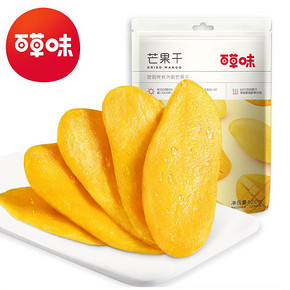 【百草味】厚切果脯芒果干120gx3袋