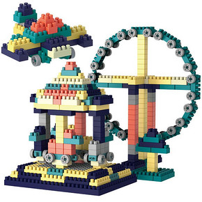 儿童大颗粒积木拼装益智玩具大号积木桌