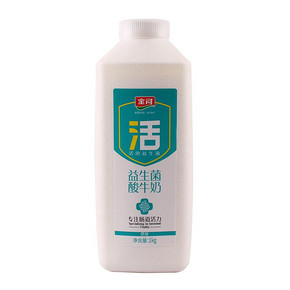 金河！原味益生菌酸奶大桶装1kg