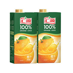 【汇源】浓缩百分百果汁两联包装1L*2盒