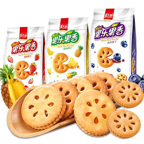嘉士利果乐果香夹心饼干6包518g