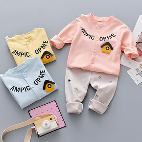 婴幼儿童春秋款纯棉长袖套装