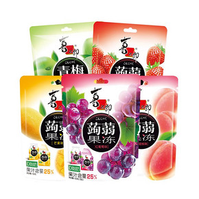 【喜之郎】喜之郎0脂蒟蒻果冻口味120g*4