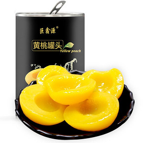 【巨鑫源】即食黄桃罐头5罐*425g