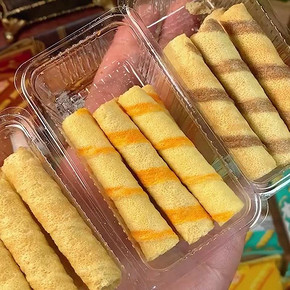 拍2件【紫老虎】咸蛋黄蛋卷120根