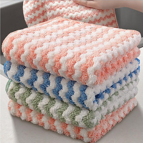 博生洗碗布家用厨房毛巾抹布5条