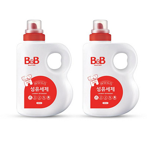 韩国B&B保宁进口天然婴儿洗衣液1800ml*2瓶