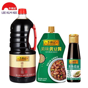 李锦记生抽1.65L黄豆酱240g蒸鱼豉油115ml