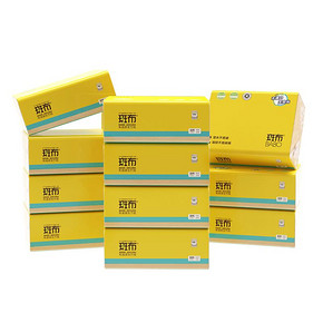 【补贴价】本色家用抽纸斑布100抽10包