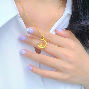 【女神节礼物】小蛮腰项链女明星款时尚镶钻