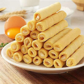 【拍三件】夹心榴莲蛋卷共750g