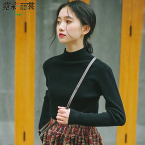 霓彩丽裳 半高领宽松显瘦毛衣 44.9元包邮(49.9-5券)
