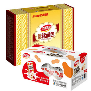 超值速抢# 达利园 软面包4箱+花生牛奶4箱 100元包邮(200-100券)