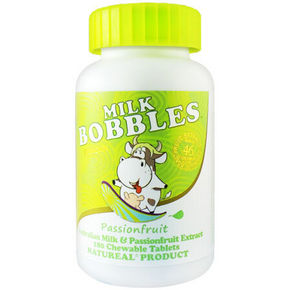 Milk bobbles 学生成人高钙奶片 百香果口味 180粒 折22.6元(199-100)