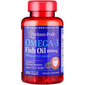普丽普莱 深海鱼油软胶囊 欧米伽-3 1000mg*100粒 折28.7元(199-100)