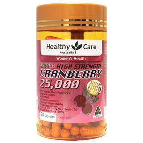 Healthy Care 高浓缩蔓越莓胶囊 25000mg 90粒 折55.8元(199-100)