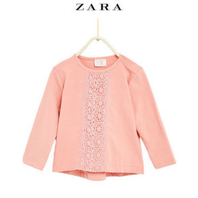 ZARA 童装 凸纹蕾丝背心 19元包邮