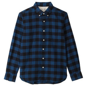 MUJI 无印良品 男士法兰绒衬衫 138元