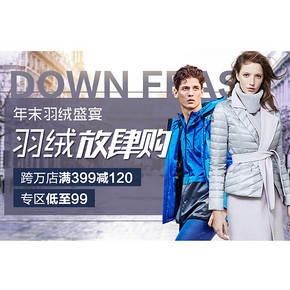 促销活动# 京东 羽绒服品类日 满399减120