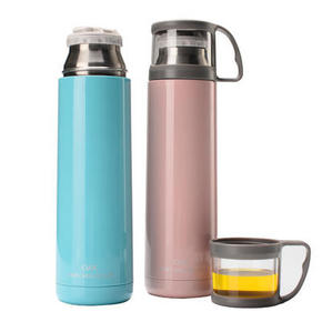 当当优品 不锈钢真空透明杯盖保温杯 500ml 29.9元