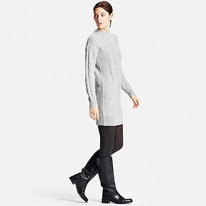 UNIQLO 优衣库 女装钮花针织连衣裙 99元