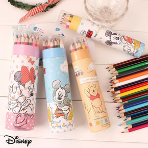 迪士尼 彩色铅笔 12色筒装 4.5元包邮