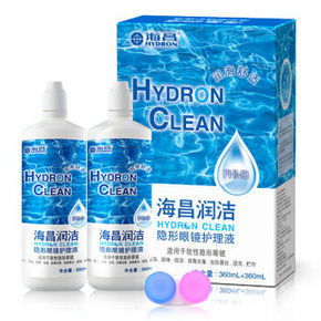折13元/瓶# 海昌 美瞳隐形眼镜护理液 360ml*2瓶 25.9元