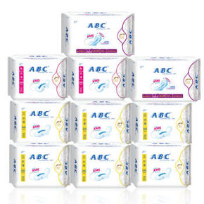 ABC 纤薄棉柔 卫生巾组合 10包+凑单品 46.6元(4件6折)