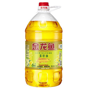 金龙鱼 纯香维生素A营养强化菜籽油 5L 折64.9元(99-30)