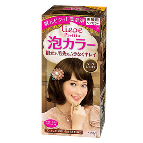 花王KAO Liese Prettia泡沫染发剂 黑巧克力色 192g 32.5元(29+3.5)