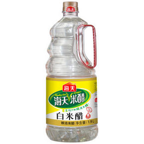 海天 炒菜蘸料调味白米醋 1.9L 9.9元