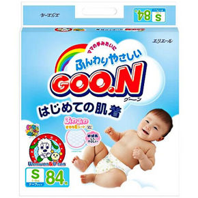 GOO.N 日本大王 维E系列 婴儿纸尿裤 S84片 81.2元(71.9+9.3)