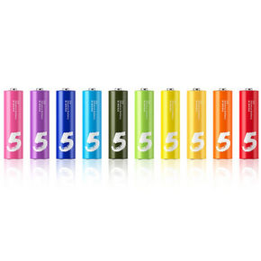 MI 小米 5号电池 彩虹电池碱性 5号 10粒装 9.8元