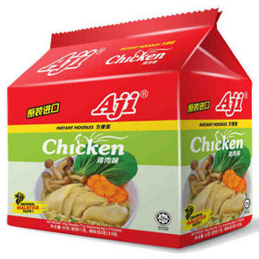 地道美味# Aji 鸡肉味方便面 85g*5袋 折10元(22.9,39.9元4件)