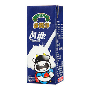 凑单好物# SUKI 多美鲜 全脂牛奶 200ml  1元
