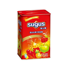 甜蜜享受# 瑞士糖 混合水果味糖果550g*2罐 34.9元